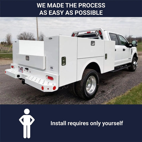 Replacement Rotary Latch Kit And Handle For Challenger ST Service Body Side Compartment Doors 2012 To Current on truck