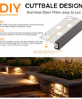 DIY guide for Six Pack 7 Inch Low Voltage Landscape Paver Lights For Outdoor Steps Retaining Walls Decks And Masonry IP65 Waterproof 5W 2700K Soft White Frost Lens Cuttable Design AC Or DC 12V To 15V installation.