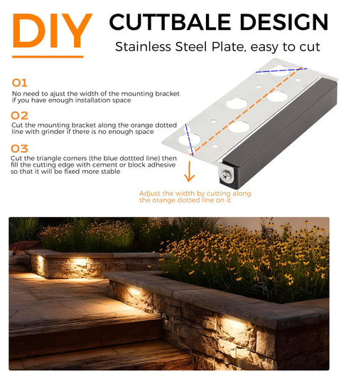 DIY guide for Six Pack 7 Inch Low Voltage Landscape Paver Lights For Outdoor Steps Retaining Walls Decks And Masonry IP65 Waterproof 5W 2700K Soft White Frost Lens Cuttable Design AC Or DC 12V To 15V installation.