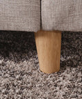 Wooden leg from set of 4 tapered table legs 30 cm with mounting plates and screws for sofas chairs cabinets and tea tables floor pad