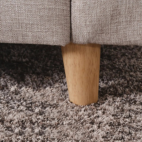 Wooden leg from set of 4 tapered table legs 30 cm with mounting plates and screws for sofas chairs cabinets and tea tables floor pad