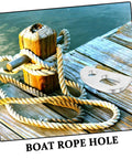 Rugged Aluminum Eyelet Bow Connector For Boats And Yachts, Easy Install And Precision Fit For Rope Anchoring And Guiding on dock