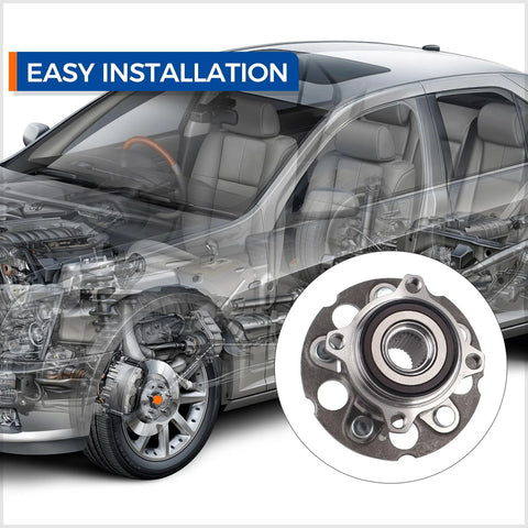 Rear Wheel Hub And Bearing Assembly For Acura RDX 2007 2012 And 2017 2018 AWD Also Fits Honda CR V 2007 2011 4WD shown in installation position