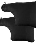 Heavy Duty Black Dust Collection Bag With Zipper And Steel Wire Outlet For Miter Saw Belt Sander Edge Planer, includes two bags.