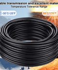 Coiled 16 Gauge 2 Conductor Electrical Wire 16AWG Stranded PVC Jacket Oxygen Free Copper Cable 200ft 60m Outdoor Use