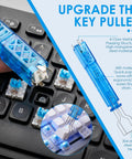 Blue Mechanical Keyboard Switches 100 Pack With Upgraded 4 Claw Puller And Cleaning Brush, Dustproof Clicky Tactile Switches detail