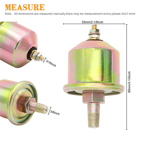 Oil Pressure Sender Sensor Replacement For MerCruiser And Volvo Penta Boats Fits 815425T 3857532 18 5899 8M0068784 with 1/8-27 NPT thread