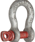 Heavy Duty Screw Pin Anchor Shackle Carbon Steel Galvanized One And A Half Ton WLL Seven Sixteenth Inch Size
