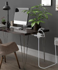 Beefy Two Prong Four Foot Extension Cable With Three Outlets Flat Power Cord Tamper Guard ETL Listed Outlet Saver in home office