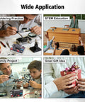 Hands On DIY Digital Voltmeter And Ammeter Soldering Practice Kit With LED Display in soldering, STEM, family, and gift settings