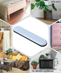 8 Pack Self Stick Furniture Sliders For Carpet Easy Moving Pads For Chairs Tables Desks Sofas Couches 75x15mm Floor Protectors With Adhesive Backing, shown with various furniture applications.