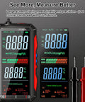 Upgraded 2026 Digital Multimeter Tester With 6000 Counts True RMS AC DC Voltage NCV USB C Rechargeable Auto Color Display