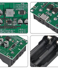 Hella Reliable Three Pack 18650 Lithium Battery Charger Module Type C Fast Charge Boost Converter with dual LED indicators.