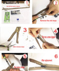 Step-by-step guide using 255 Piece Zipper Repair Kit With Replacement Sliders For Size 3 5 8 Nylon And Metal Zippers Pliers Tool And Zip Extension Pulls Ideal For Jackets Luggage Backpacks Tents Sleeping Bags Easy Fix DIY to fix a zipper.