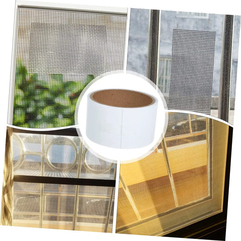 Window Screen Repair Tape Kit Self Adhesive Patch for quick fixes and easy installation on windows, doors, and tents.