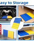 Dog Agility A Frame For Large Dogs 82 By 23 Inches Adjustable Foldable Training Ramp shown in storage examples