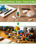 Hella Fast Drying Super Glue For Plastic Repair And Model Fixing With Killer Instant Bond For Abs Pvc Pla 3D Miniatures Precision Tip No Mess Formula Two Pack Bundle on a workspace with LEGO and tools.