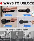 Fingerprint Door Lock With Keypad And App Control, No Key Needed Keyless Entry Smart Lock For Bedroom Hotel Apartment