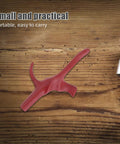 Red Foil Fencing Handle For Training And Competition No Tool Install with ergonomic grip on wooden surface