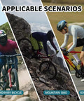 Cyclists using Six Piece Portable Bike Repair Stand Kit For Bicycles And E Bikes On The Go With Two Maintenance Brackets in different scenarios
