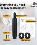 Heavy Duty Class 4 Gas Cylinder Replacement Kit For Desk And Gaming Chairs With Universal Fit, Includes Removal Tool, Gloves, And Instructions
