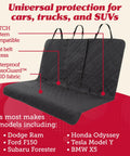 Waterproof Dog Car Seat Cover With Non Slip Back Seat Protector For Cars Trucks And SUVs Universal Fit Scratchproof