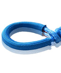 Ridiculously Strong One Quarter Inch Synthetic Soft Shackle For Atv Offroad Recovery And Boat Sailboat Halyard Towing With Badass Ten Thousand Eight Hundred Pound Break Strength Plus Load Limit Two Seven Hundred, blue braided rope.