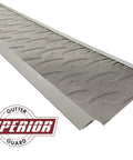 Raised Stainless Steel Gutter Guard Screen Kit for 5 Inch Gutters, DIY install, micro mesh design and aluminum rails