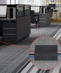 Carpet Cord Cover And Cable Protector Floor Strip For Commercial Office Carpets 59.06 Ft Black Easy Hook And Loop Cable Management