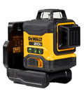 20V Max Laser Level With Cross Line And Three 360 Degree Green Beams Bare Tool Only For Indoor Layouts Self Leveling Lines Up To 40 Meters Indoors Or Up To 100 Meters With Detector, black and yellow