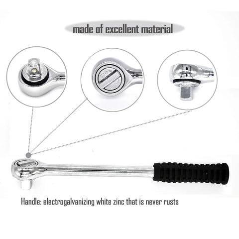 Beefy Roller Chain Breaker Tool For ANSI 100-180 And Metric 20B-36B Chains showcasing durable handle material