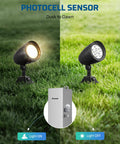Dusk To Dawn Photocell Sensor Switch for outdoor low voltage lighting with swivel mount, plug and play auto on off, UL listed controller.