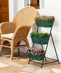 3 Tier Vertical Raised Garden Bed Standing Planter Box For Vegetables Herbs And Flowers Indoor Outdoor Space Saving Garden Organizer In Green