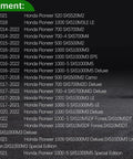 Fitment list for Hard Hitting Door Bushing Kit For Honda Pioneer Rattle Fix 8 Piece Upgrade Fits 500 520 700 700-4 1000 1000-5