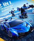 Big Size Transforming Remote Control Car With Gesture Sensing And One Key Deformation 2.4GHz RC Car in car and robot forms