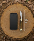 Scout Trapper Dual Blade Pocket Knife 3-Inch Clip Point And 3-Inch Spey Blades In Polished 440 Stainless Steel Zebrawood Handle