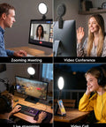 Dope Eye Friendly 5 Inch Ring Light For Computer With Flicker Free Illumination, 50 Modes For Zoom Calls And Streaming Scenes