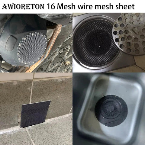 PVC Coated Galvanized Wire Mesh Two Pack 16 Mesh in various home and outdoor applications.