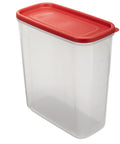 21 Cup Dry Food Storage Container With Clear See Through Base, Interchangeable Airtight Lids, Modular Stackable Design, BPA Free And Dishwasher Safe