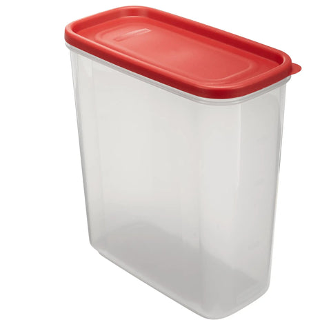 21 Cup Dry Food Storage Container With Clear See Through Base, Interchangeable Airtight Lids, Modular Stackable Design, BPA Free And Dishwasher Safe