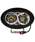 Front view of Beast Bright White LED E Bike Headlight 6000K For Rad Power Bikes And More With 30 Degree Spot Beam 12V To 60V Compatibility