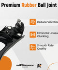 Beefed Up 14 Piece Front Suspension Kit for Honda Civic 2006 Through 2011 Including Front Lower Control Arms and Ball Joints