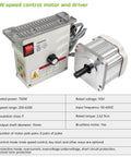 750W 110V brushless servo motor and speed controller from Beefy Lathe Chuck Spindle Assembly Kit CNC Rotary Axis