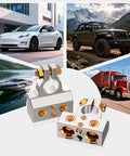 All-In-One Battery Terminal Hub For 12V Accessories With 0/2/4/6/8/10 AWG Capability, Zinc Alloy Post Connectors, Easy Install And No Splicing