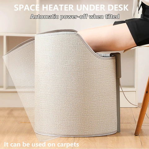 Under Desk Foot Warmer Portable Personal Electric Panel Heater For Office Quiet And Cozy Foot And Leg Warmer With Timer