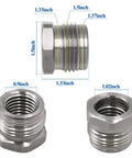 1 Inch 8 TPI Chuck Adapter For Lathe Spindle dimensions and threads detail view
