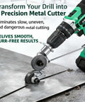 Drill Nibbler Attachment For Sheet Metal Cutting Turns Your Drill Into A Fast Burr Free Metal Cutter With Titanium Coating