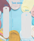 Two sizes of 4 Piece Metal Sock Jig Set For Sublimation Dope Gear, showing straight crew molds for DIY dye printing on blue background