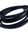 Beefy 5/8 Inch By 106 Inch V Belt Replacement for lawn mower decks coiled and displayed on white background