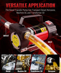 No Sweat Diesel Transfer Pump With 12v DC Motor and Self Priming Build for fast moves of diesel, kerosene, machine oil.